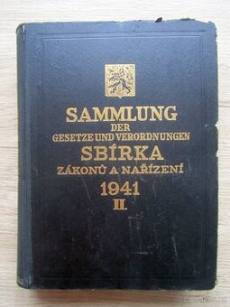 Sbírka zákonů a nařízení 1941, II. Sammlung + prodej sbírky