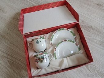 Set porcelánových šálků s podšálky, Epiag, ČR