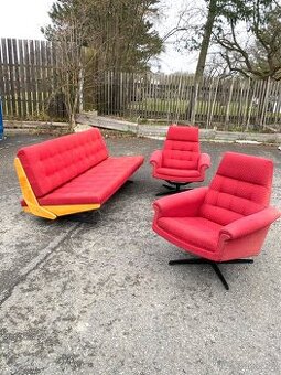 Retro křesla pohovka souprava 70. léta