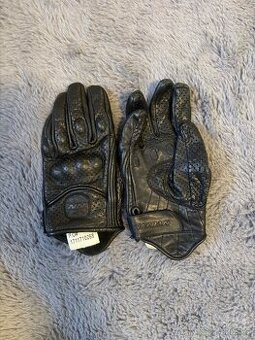 Kožené dámské perforované rukavice Nazran