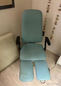 Elektricke pedikérské křeslo zelené euroclinic 1 motor