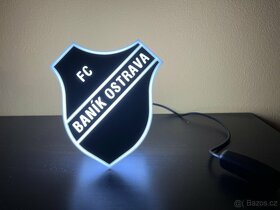 FC Baník lampička (černo-bílá)
