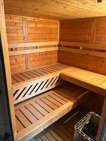 Finská sauna Weka masiv 43mm, 190x190cm