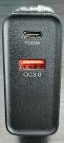 Vysoce výkonná USB nabíječka 65W, QC3, PD3, PPS - 1