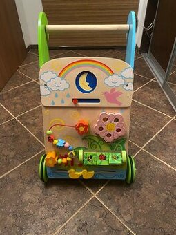 Dřevěné chodítko BigJigsToys - zahrada