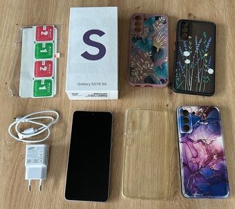 SAMSUNG Galaxy S21 FE 5G Fialovy + Fast charger