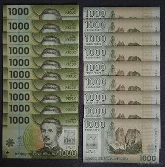 Chile - 1000 Pesos bankovka, 2020, UNC - 1