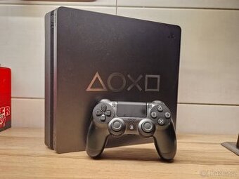 PlayStation 4 Slim 1TB – Days of Play Edition, vyčištěná