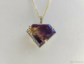 PŘÍVĚSEK AMETRÍN 56.87ct. IF LUXUSNÍ