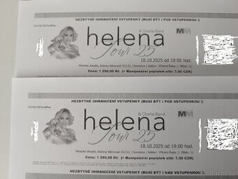 2x vstupenka na Helena Tour 25 Chomutov