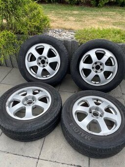 Alu kola 5x100 včetně pneu 205/60R15