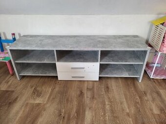 tv komoda bílá/beton