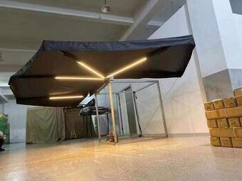 Markýza na auto samonosná PROOFF 270° ( 2 m + 2,5 ),LED osv.