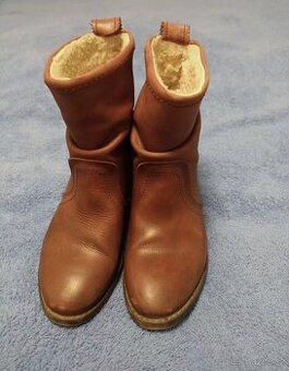 Kožené polokozačky vel. 37