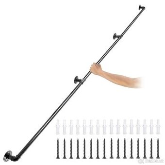 Industriální ocelové schodišťové zábradlí 270 cm