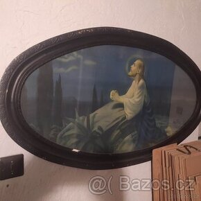 Svatý větší obraz 70x123 cm