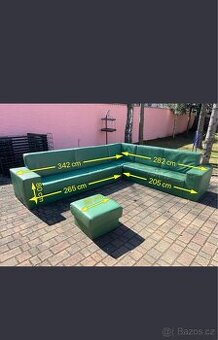 Koženena Sedací souprava