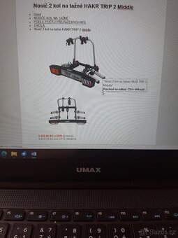 Nosič jízdních kol na kouli auta