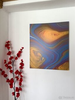 Akrylové obrazy - tekuté emoce, jméno Hra