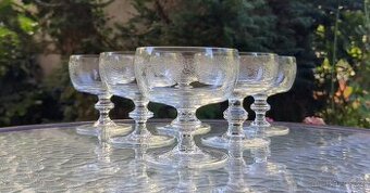 Sklenice s leptaným dekorem vinné révy - 6 ks