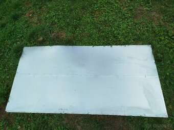 Plech pozinkovaný 4 ks- nový, 2x1m, síla 0,55mm