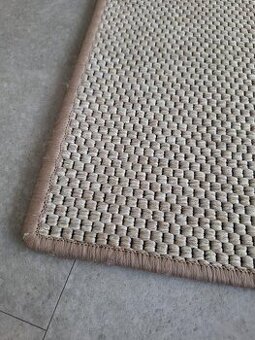 Kusový koberec Nature světle béžový čtverec 100x100cm