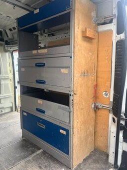 Vestavba do dodávky – Fiat Ducato (servisní skříně, šuplíky)