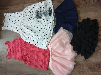 Dětské sukně vel. 98-104 šaty vel. 104,122,140