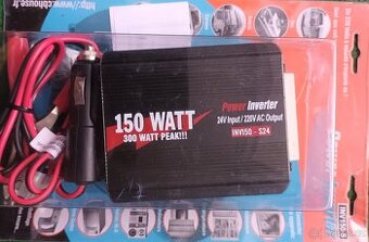 Prodám NEPOUŽITÝ měnič napětí do auta z 24V na 220V