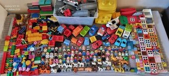 LEGO DUPLO 12,6 Kg VLAKY,KOLEJE,90 FIGUREK + KROKODÝL