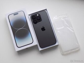 APPLE iPhone 14 Pro 128GB Space Black - ZÁRUKA - TOP STAV