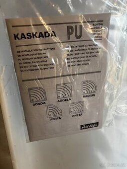 Sprchový kout Ravak 90 × 90 + nová vanička Ravak Kaskada Ron