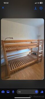 Patrová postel masiv 90x200
