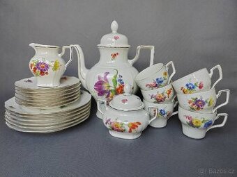 Mimořádný porcelánový servis pro 6 osob Bareuther Waldsassen