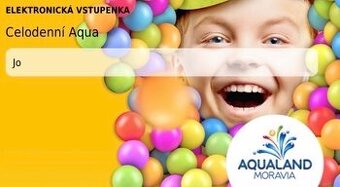 Dvě vstupenky do Aqualand Moravia