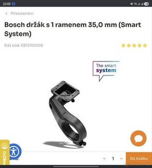 Držák pro Bosch kiox 300/500 průměr řídítek 35mm