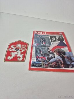 Časopis 100+1 listopad 1990 + státní znak