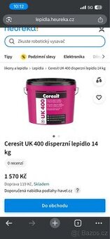 Lepidlo PVC Ceresit UK 400 14 kg