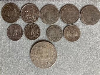Sbírka 10 stříbrných mincí – Italské království
