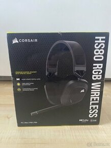 Bezdrátová sluchátka Corsair HS80 RGB Wireless - 1