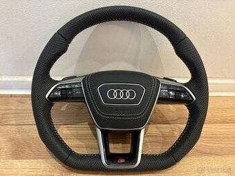 AUDI VOLANT kozeny zkoseny perforovana koža