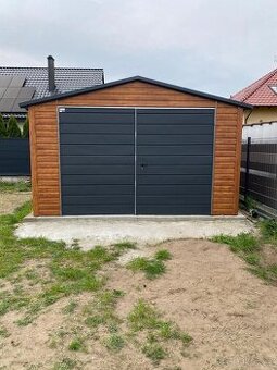 Plechová garáž 4x5m - 1
