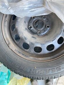 Prodám pneu 205/55 R16 91 H zimní včetně disků