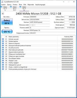 SSD disk Micron 2400 512 GB M.2 2280 Nvme FV PCIe Gen4 x4