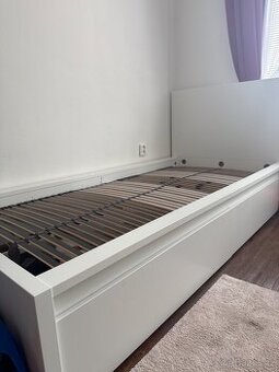 Postel Malm IKEA 90-200cm s roštem