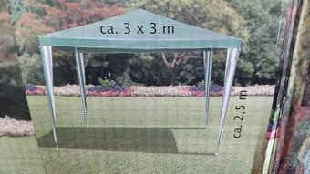 Párty stan - zahradní altán 3x3x2,5m - jako NOVÝ