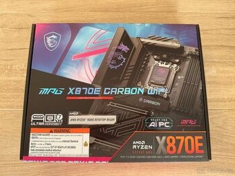 MSI MPG X870E CARBON WIFI (zánovní koupeno 2.6.2025)
