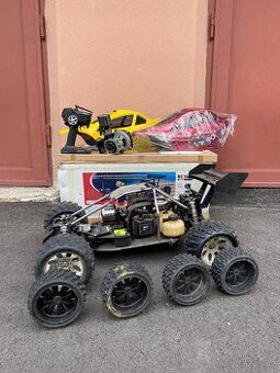 Bugyna na ovládání – 1:6 Carbon Fighter 30cc 4WD RTR Benzín