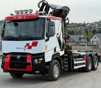Renault C520 - 6x4 - Nosič kontejnerů + HR-KESLA 2111