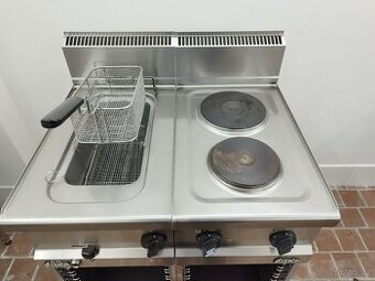 Fritéza 400V Silco + dvouplotýnka + podstavná skříňka na GN